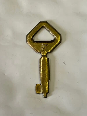 Vintage Presto #F, #P527,  1198, Luggage Key, Steamer Trunk, Suitcase, Briefcase - Image 1 of 2