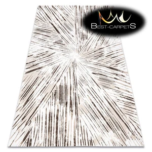 AMAZING exclusive ACRYLIC RUGS "VALS" abstraction IVORY / BEIGE Best Quality - Picture 1 of 6