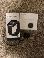 Fitbit Versa Fitness Watch - Black Aluminum (FB504GMBK)