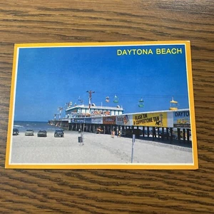 1970 POSTCARD THE PIER DAYTONA BEACH FL RIDE THE SKY LIFT AMUSEMENT PARK RIDE A2 - Picture 1 of 2