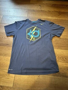 NBA KD35 Kevin Durant T Shirt Mens Dri-Fit Large Blue Nike (N) - Picture 1 of 4