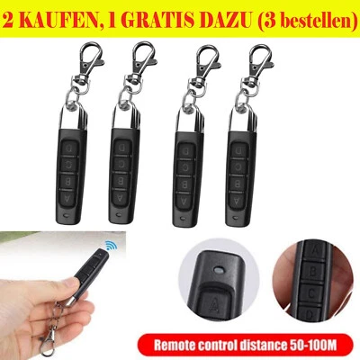 433mhz universal Fernbedienung Garagenöffner Garagentor Handsender Sender DE - Bild 1 von 4