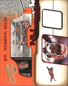 2002 Fleer Authentix Jersey Authentix Ripped #JAPW Peter Warrick Jsy - NM-MT - Picture 1 of 2