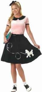 50's Hop w/Poodle Skirt Outfit - Adult Costume - Picture 1 of 4