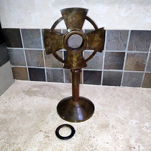 ancien petit ostensoir en bronze à restaurer début XXème - Imagen 1 de 4