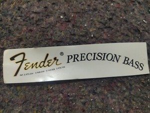 2pcs Fender Waterslide Transfer Precision Bass Guitar Head Logo Decal Sticker