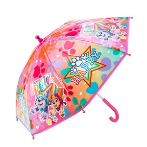 Paw Patrol Dome Umbrella Girls Childrens Pink Dome Brolly Skye Everest Chase - Picture 1 of 2