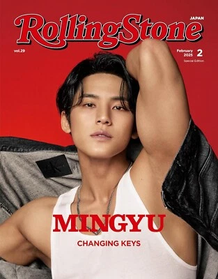 Rolling Stone Japan vol.29 W Cover MINGYU SEVENTEEN Japanese Magazine Music - Image 1 of 2