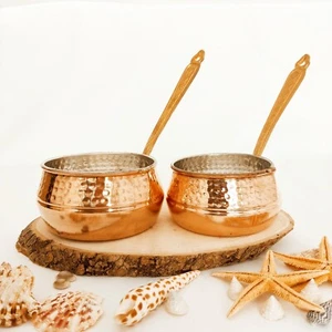 Copper Saucepan, Saucepan, Copper Pot, Hand Hammered Cookware, Copper Cookware - Picture 1 of 8