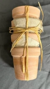 Set of 4 Flower Pot Napkin Holders Cobble Creek Terracotta Cherrydale Farms - Picture 1 of 8