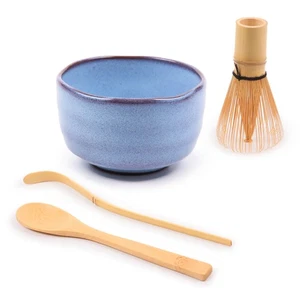 Marke BambooMN - Matcha Teeschale Set - vierteiliges Set - 9 Farben verfügbar - Bild 1 von 15