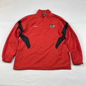NHL Reebok Center Ice Chicago Blackhawks Herren Pullover Windbreaker Jacke XL - Bild 1 von 22