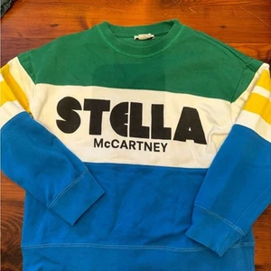 Stella McCartney Kids crewneck Color Block Sweatshirt size 10 EUC - Picture 1 of 1