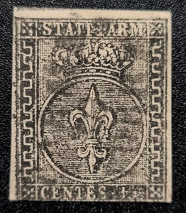 ASI Parma 1852 15 c rosa Sass. 3 usato firmato Cardillo - Picture 1 of 2