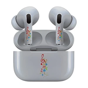 AirSkins for AirPods Pro & Pro 2, Muscial Notes Design Decals, Scratch-Resistant - Picture 1 of 3