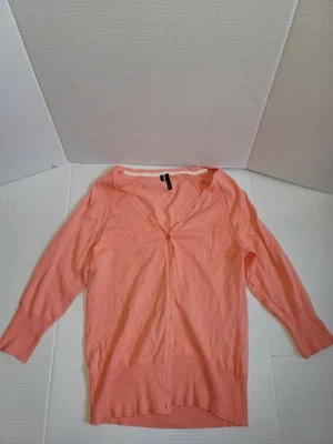 Свитер Maurices, женский средний, персиковый, кардиган, рукав 3/4, на пуговицах - Изображение 1 из 4