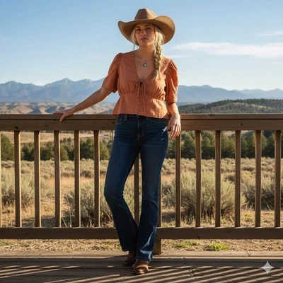 Blusa Babydoll Levis Louisa Corbata Frontal Para Mujer M Naranja Occidental Deportiva Foto 1 de 4