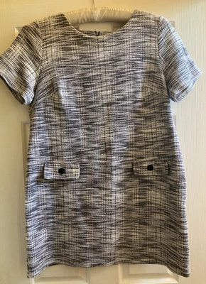 Wallis Black white grey short sleeve tunic, dress, Faux pockets Size 16 Petite - Image 1 of 4