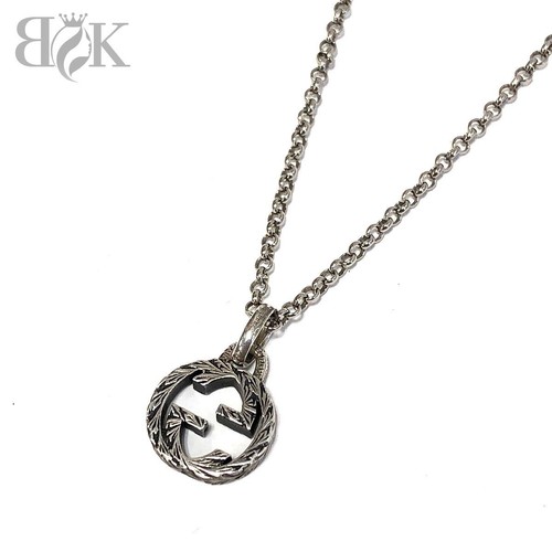 Gucci Ag925 Collana G Incastro Argento Lunghezza Totale 46Cm 7 4Ggucci