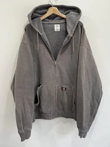 Vintage Dickies Hoodies Sweater Zip Up Thrashed 4XL - Picture 1 of 6