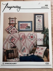 Zweigart - Imaginating Embroidery Ideas Cross Stitch Pattern  Sampler Americana - Picture 1 of 5
