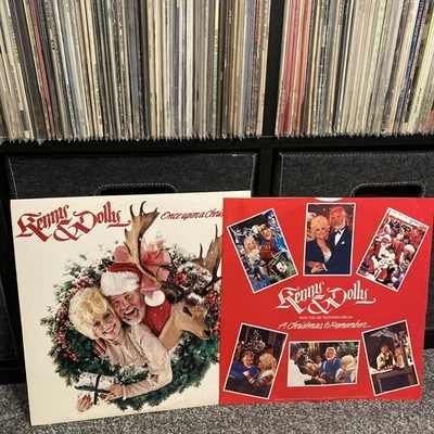 Kenny Rogers and Dolly Parton Once Upon a Christmas 1984 Vinyl LP 12" 33 RPM - Image 1 of 4