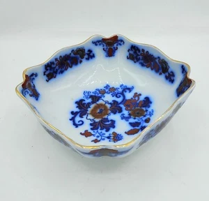 Antique Doulton Nankin Sauce Tureen  REAL Flow Blue/ England-Excellent Condition - Picture 1 of 9