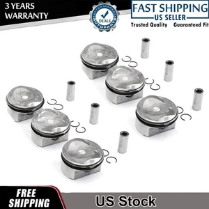6x 3.2T Pistons & Rings Set STD Φ85.5mm For Audi A4 A5 B8 A6 C6 Q5 FSI CALA CALB - Picture 1 of 17