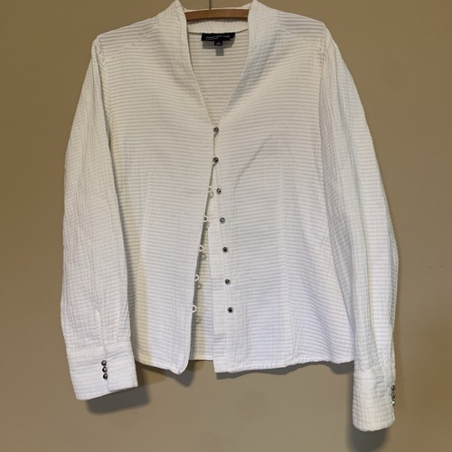 VETEMENTS Giacca firmata JONES NEW YORK cotone elasticizzato taglia XL colore bianco