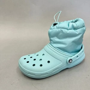 Crocs klassisch gefütterte Neo Puff Stiefel in Aqua Slipper Damengröße 9 Herren 7 - Bild 1 von 14