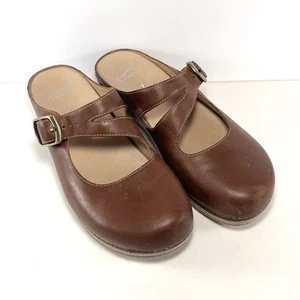 Zuecos para mujer Dansko Britney aceitados marrón tostado sin cordones 39 (US 8,5-9) - Imagen 1 de 11