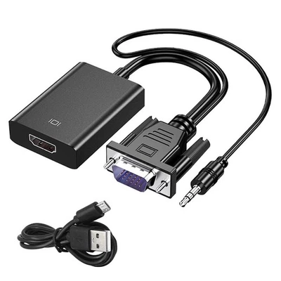 NEU VGA auf HDMI-kompatibles Kabel Adapter 1080P Kabel Konverter Adapter - Bild 1 von 4