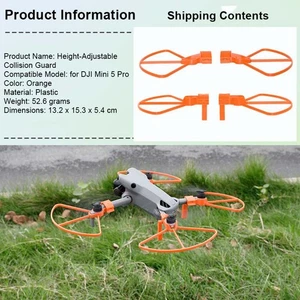 Bezel Bumper Guard Set for DJI Mini 5 Pro Propeller Guard Protective Bumper Ring - Picture 1 of 21
