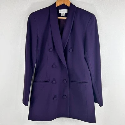 Blazer de Colección Casual Esquina Para Mujer Doble Pecho con Hombreras. Talla 4 Foto 1 de 4