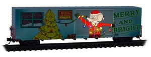 Micro-Trains # 10200854 Micro Ratón Navidad 60' Caja Coche Iluminado Escala N - Imagen 1 de 4