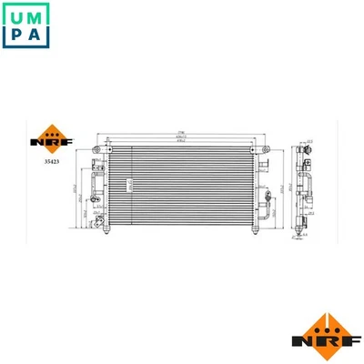 CONDENSER AIR CONDITIONING 35423 FOR TOYOTA LAND/CRUISER/PRADO/80/FRP/Top 3.4L - Image 1 of 4