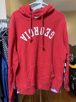 Sudadera con capucha roja invertida para hombre Georgia Bulldogs talla L Foto 1 de 4