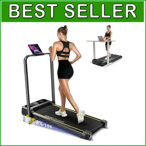 Compact Walking Pad with Incline - 5-Layer Non-Slip Treadmill for Home Fitness - Picture 1 of 9