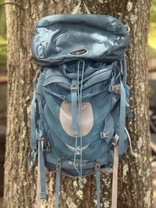 Osprey Ariel 65 AG Womens WS (41-48cm) Blue Backpack Trekking Bag Hiking Stuff - Picture 1 of 18