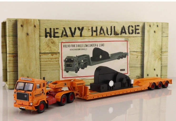 Corgi  CC13104 Volvo F88 3 Axle Low Loader "HOVERINGHAM GRAVELS"  With Load. - Image 1 of 1
