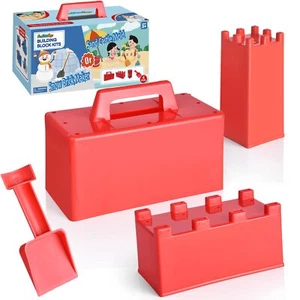 Snow Fort Building Block - Beach Sand Toys for , Sand Castle Mold Kit, Winter... - Picture 1 of 8