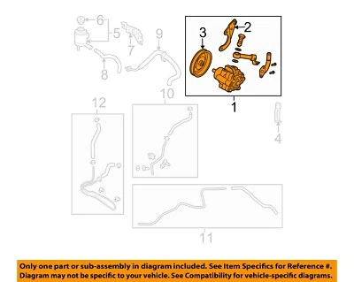 Used Power Steering Pump fits: 2005 Nissan Quest  Grade A - Изображение 1 из 3