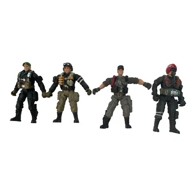 Lote de 4 figuras de acción Chap Mei ejército militar 4" Foto 1 de 4