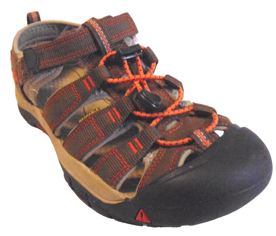 SANDALIAS DE PESCADORES KEEN PARA HOMBRE MARRÓN NARANJA CORDÓN ELÁSTICO PUNTERA ZAPATO ~ 5/ EURO 37 Foto 1 de 4