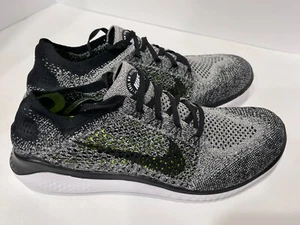 Nike Free RN Flyknit Running Shoes Black White Oreo 942838-101 Men's Size 10.5 - Picture 1 of 7