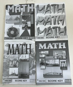 ACE School Of Tomorrow Math grade 5 SCORE KEYS 1049-1060 - Picture 1 of 1