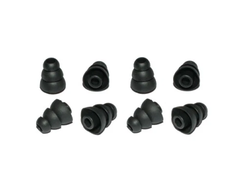 8 x SunshineTronic Ohrpolster für In-Ear-Kopfhörer Pyramide schwarz