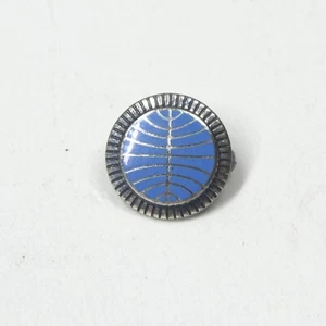 Pan Am Sterling Silver Enamel Lapel Pin Logo Employee Award Vintage PAA - Picture 1 of 4