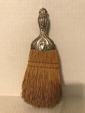 VINTAGE HAND WHISK BROOM WITH STERLING SILVER HANDLE