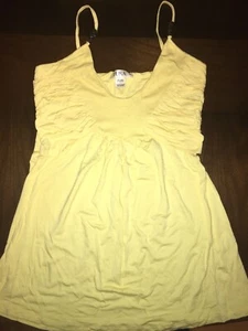 Yuka Womens Black Top Size Large Sleeveless Pleated Stretch Top - Picture 1 of 9